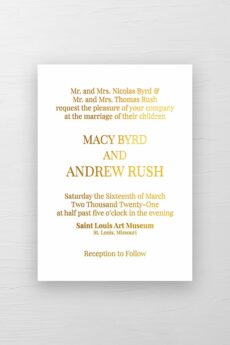 Foil Wedding Invitations