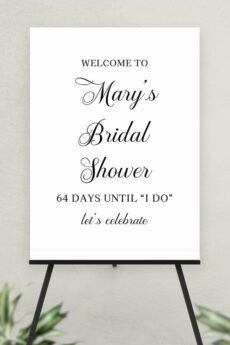 Ultra Board Bridal Shower Sign