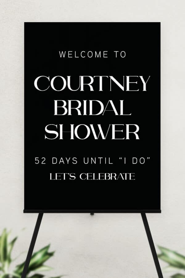 ACRYLIC BRIDAL SHOWER SIGN | THE COURTNEY - Image 3