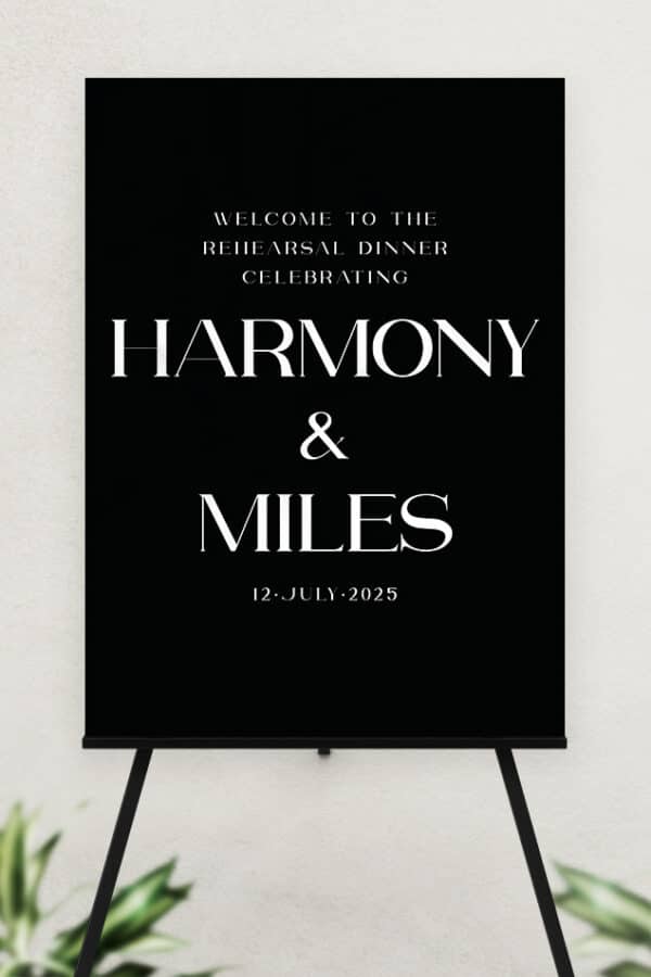 ACRYLIC REHEARSAL DINNER WELCOME SIGN | THE COURTNEY - Image 3