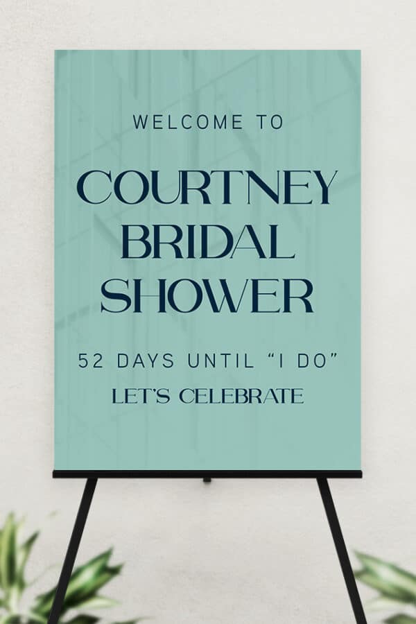 ACRYLIC BRIDAL SHOWER SIGN | THE COURTNEY - Image 4