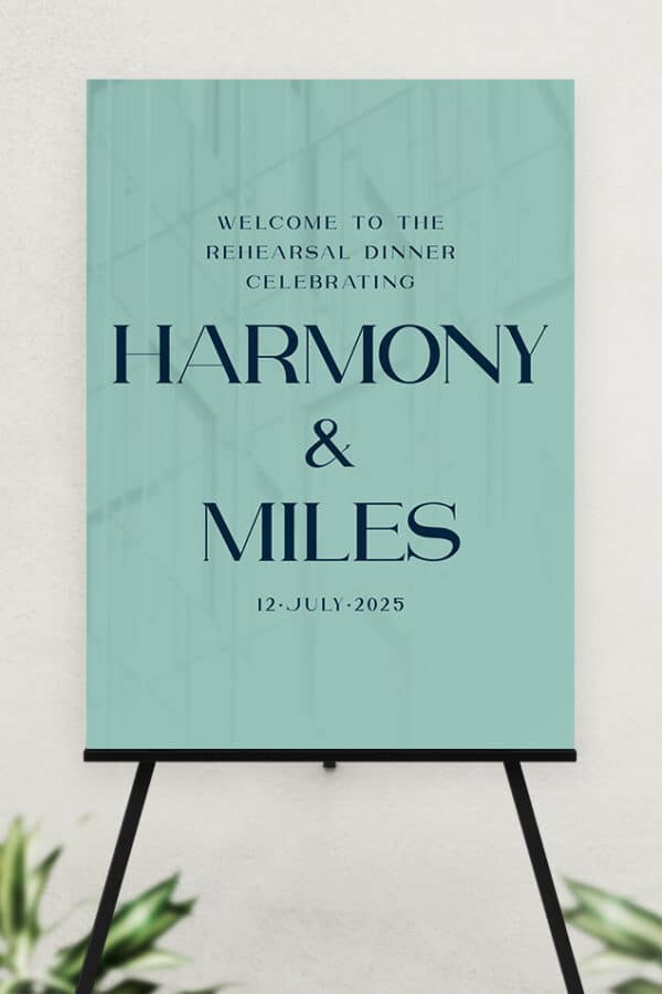 ACRYLIC REHEARSAL DINNER WELCOME SIGN | THE COURTNEY - Image 4