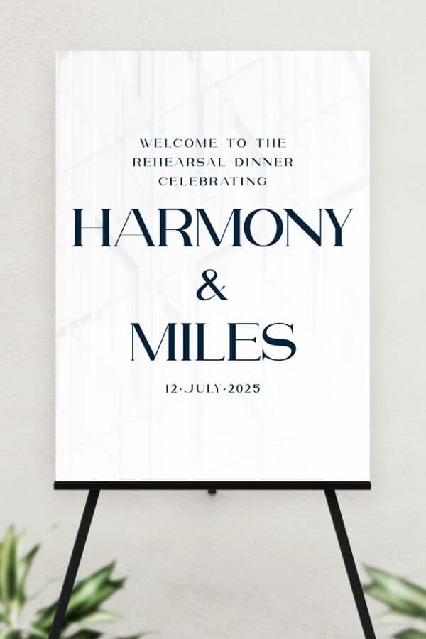 ACRYLIC REHEARSAL DINNER WELCOME SIGN | THE COURTNEY - Image 2