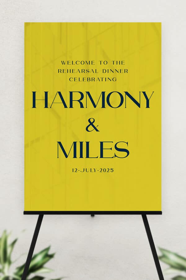 ACRYLIC REHEARSAL DINNER WELCOME SIGN | THE COURTNEY