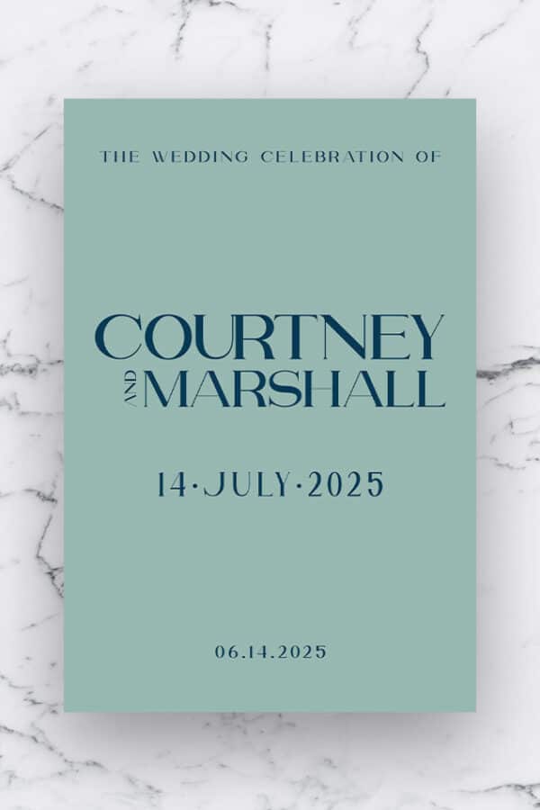 WEDDING CEREMONY PROGRAM | THE COURTNEY - Image 6