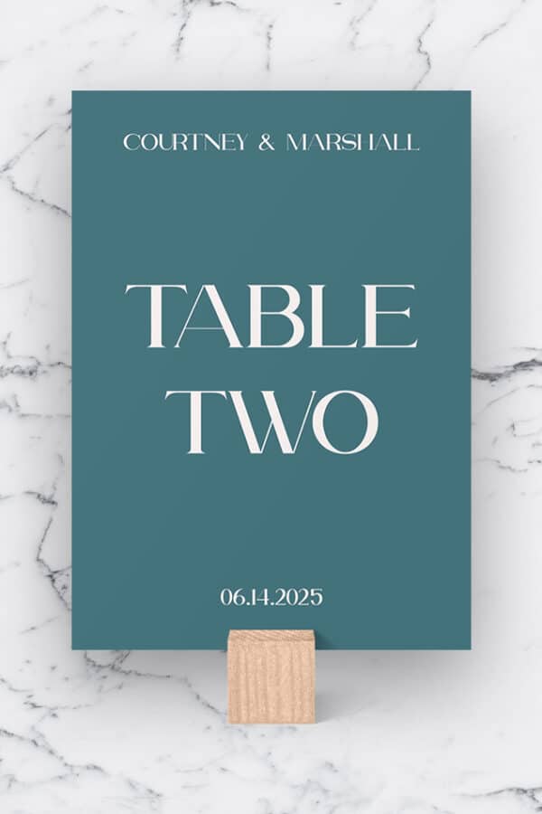 WEDDING TABLE NUMBERS | THE COURTNEY