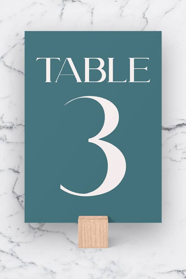 WEDDING TABLE NUMBERS | THE COURTNEY - Image 4