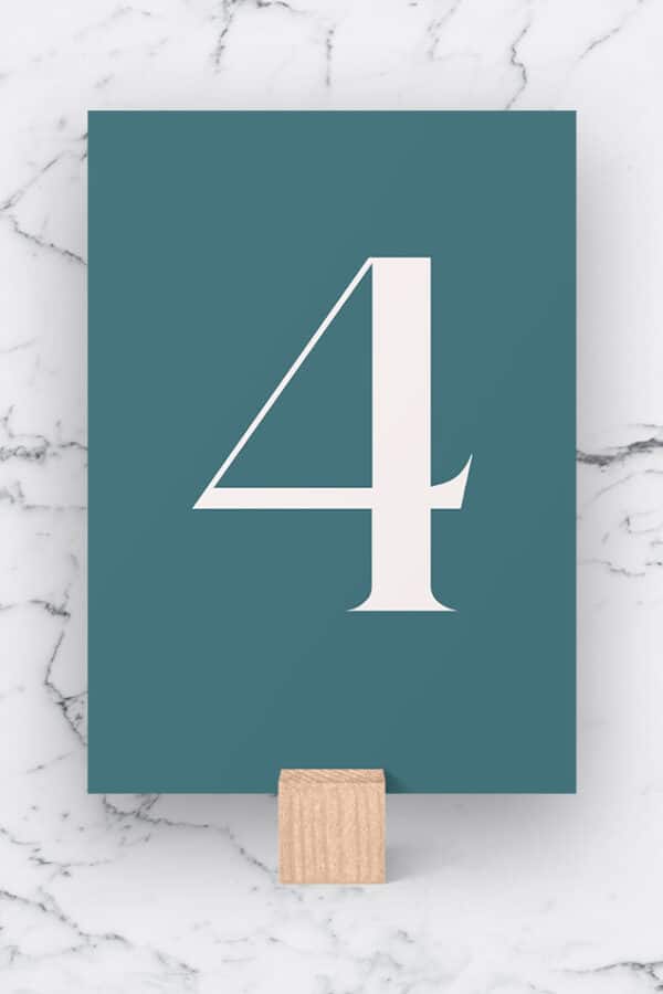 WEDDING TABLE NUMBERS | THE COURTNEY - Image 5