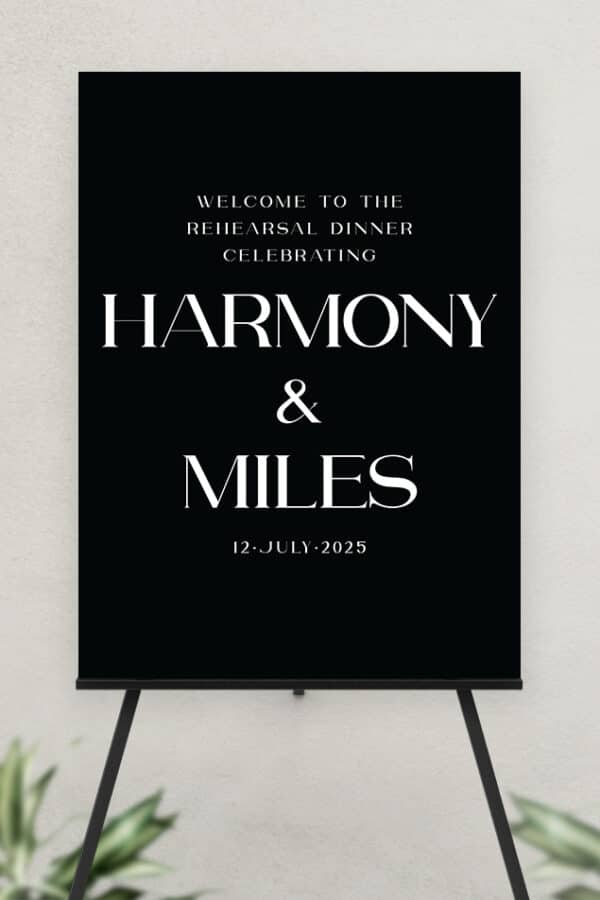 ULTRA BOARD REHEARSAL DINNER WELCOME SIGN | THE COURTNEY - Image 3