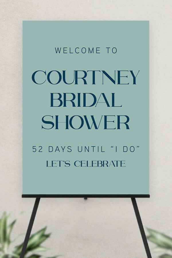 ULTRA BOARD BRIDAL SHOWER SIGN | THE COURTNEY