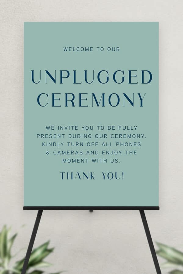 ULTRA BOARD UNPLUGGED CEREMONY SIGN | THE COURTNEY