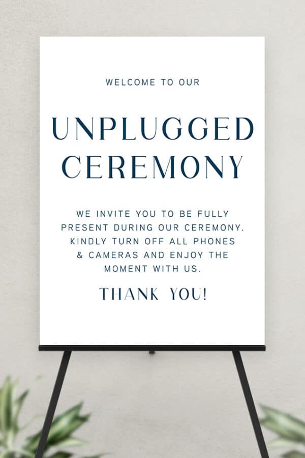 ULTRA BOARD UNPLUGGED CEREMONY SIGN | THE COURTNEY - Image 2