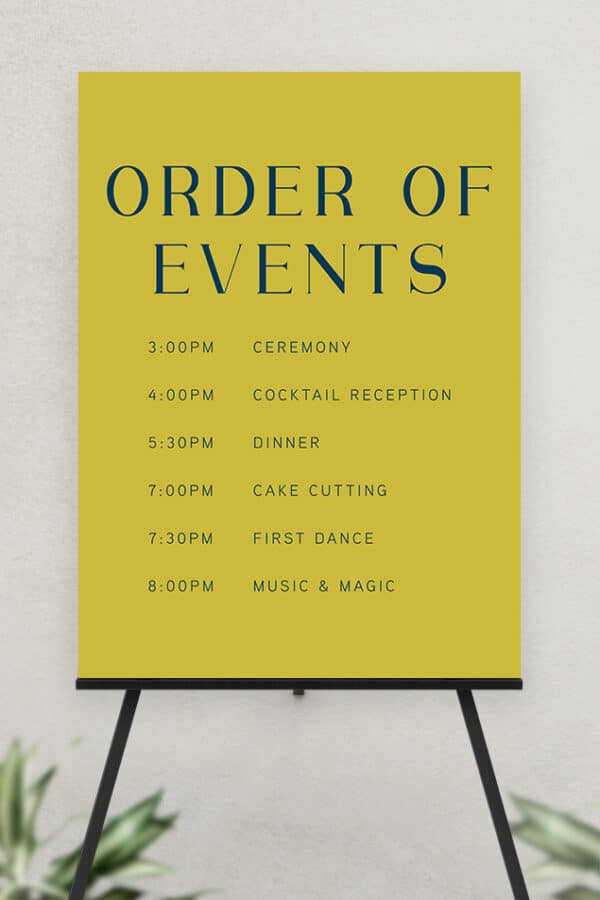 ULTRA BOARD ORDER OF EVENTS SIGN | THE COURTNEY - Image 5