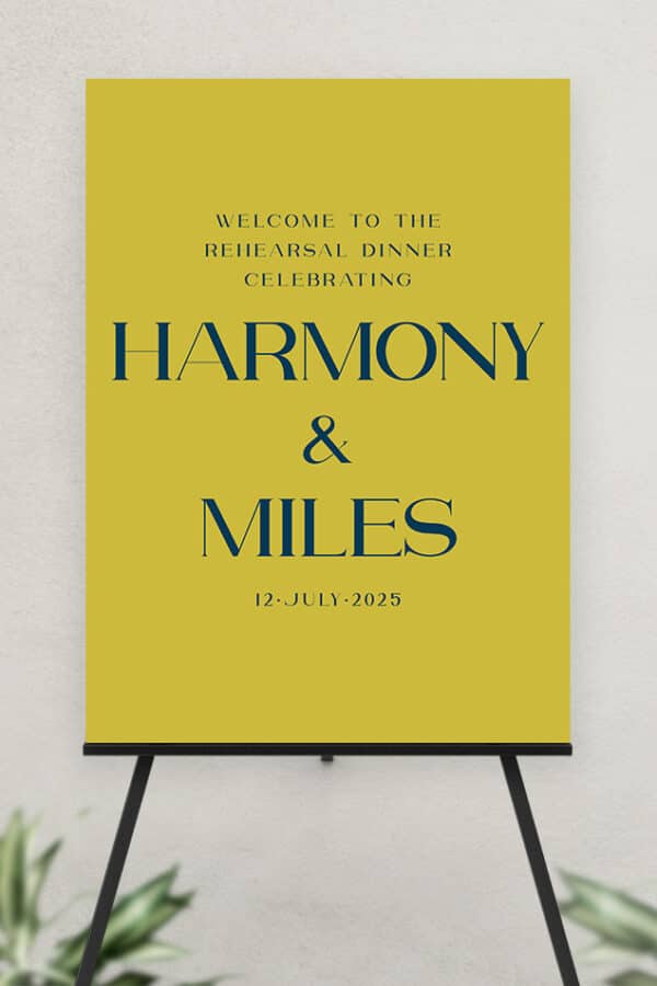 ULTRA BOARD REHEARSAL DINNER WELCOME SIGN | THE COURTNEY - Image 5