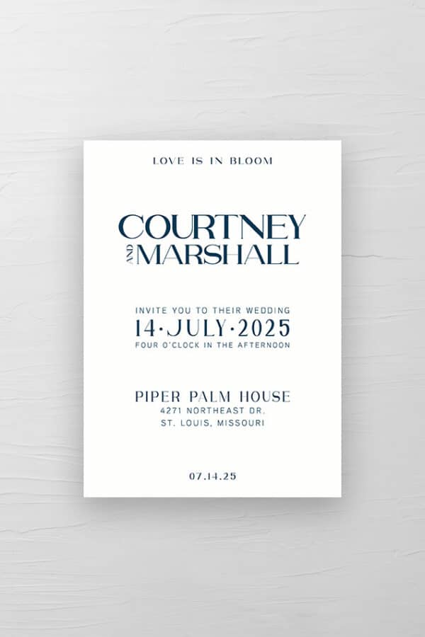 DIGITAL WEDDING INVITATIONS | THE COURTNEY - Image 2