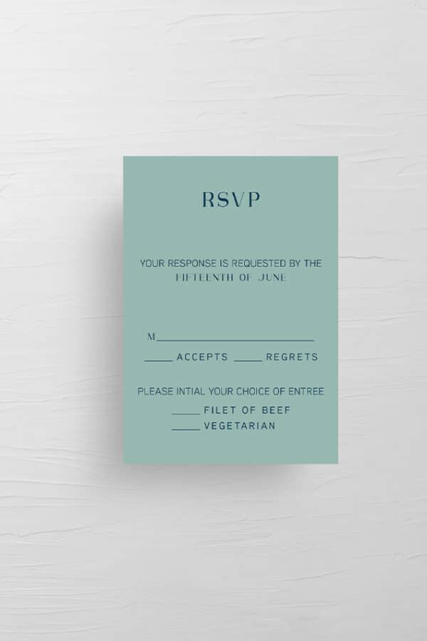 LETTER PRESSED WEDDING INVITATIONS | THE COURTNEY - Image 6