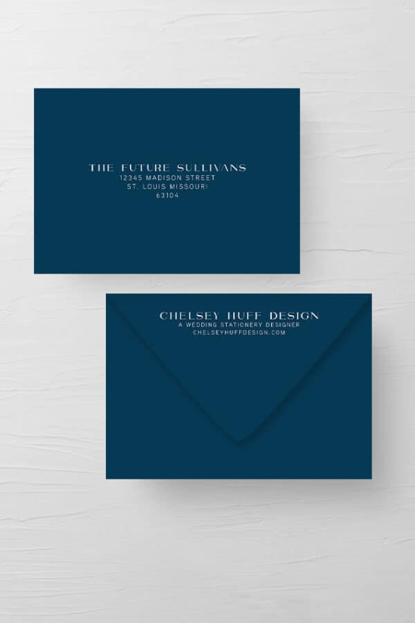 LETTER PRESSED WEDDING INVITATIONS | THE COURTNEY - Image 7