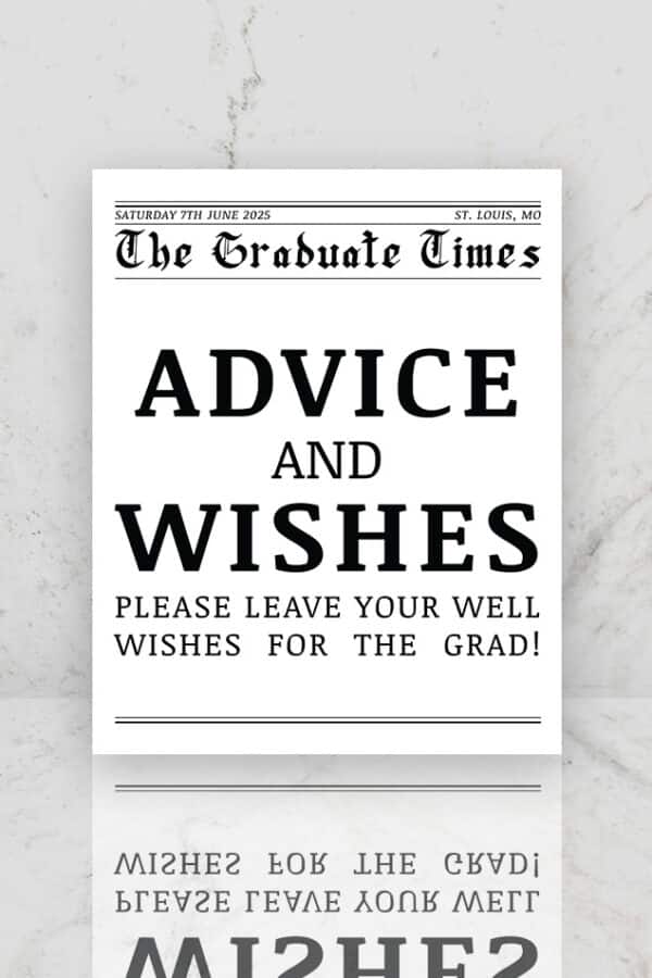 GRADUATION TABLE SIGNS | GRADUATION POST