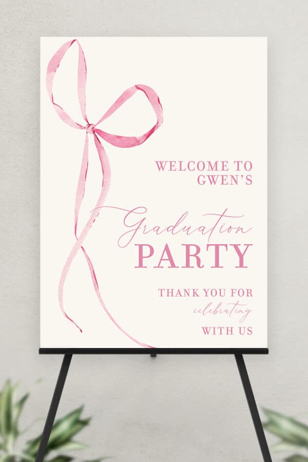 ULTRA BOARD GRADUATION WELCOME SIGN | BOW