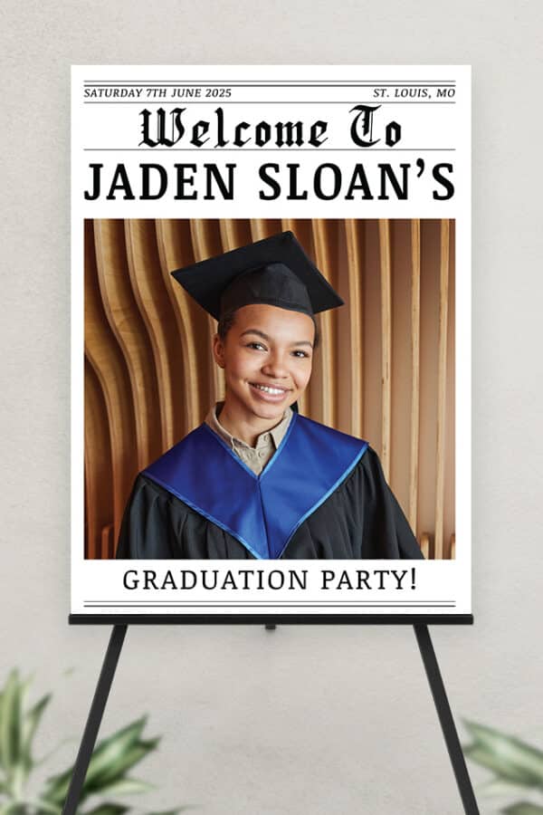 ULTRA BOARD GRADUATION WELCOME SIGN | GRADUATION POST