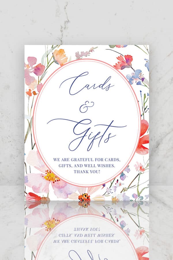 GRADUATION TABLE SIGNS | FLORAL - Image 3