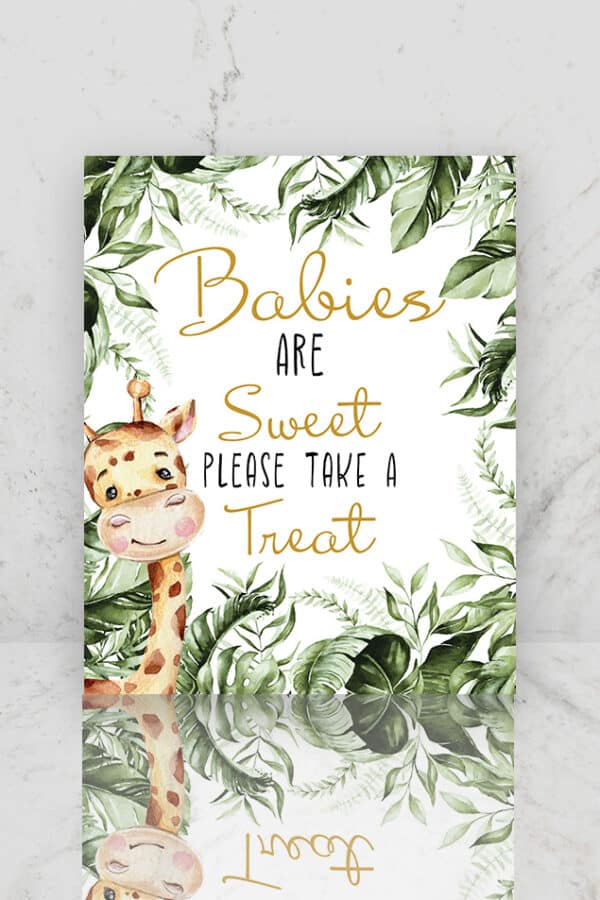 BABY SHOWER TABLE SIGNS | JUNGLE - Image 2