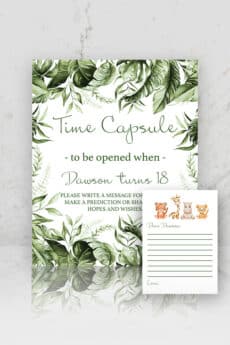 BABY SHOWER TIME CAPSULE | JUNGLE