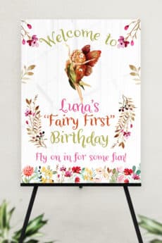 ACRYLIC BIRTHDAY WELCOME SIGN | FAIRY