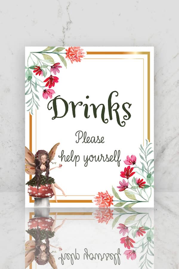 BIRTHDAY TABLE SIGNS | FAIRY - Image 3