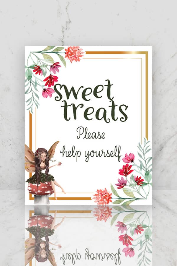 BIRTHDAY TABLE SIGNS | FAIRY - Image 6