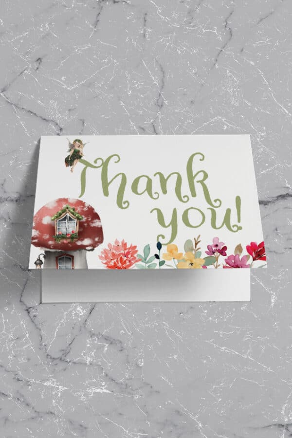 BIRTHDAY THANK YOU CARDS | FAIRY