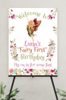 ULTRA BOARD BIRTHDAY WELCOME SIGN | FAIRY